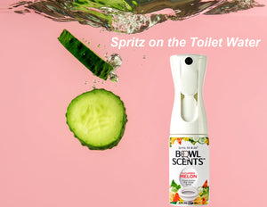 Just Spritz Bowl Scents Pre-Poop Spray on the toilet Water to prevent nasty Odors in the bathroom - Avoid shame and embarrassment use Bowl Scents