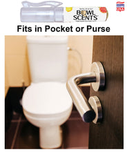 Load image into Gallery viewer, Bowl Scents Pre-Poop spray fits in pocket or purse. Easy to use Spritz, Sit & Go! Prevents Nasty Poop Smell before it begins
