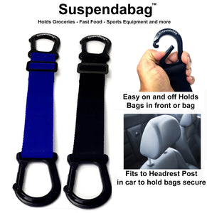 Suspendabag - Holds Fast-food, Grocery Bags or Purses Secure in your Car