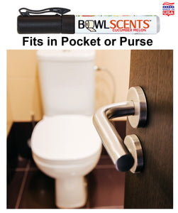 Bowl Scents Pre-Toilet Spray - Clips to Pocket or Purse, great for Home or Office bathroom. Use for Travel and Dating or Workplace bathroom