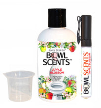 Load image into Gallery viewer, Bowl Scents Pre-Poop spray prevents stink odors  8 oz Refill plus on the go Traveler with No Touch Brass base