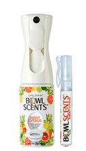 Load image into Gallery viewer, Bowl Scents Pre-Poo Spray 5 oz home and office Plus Traveler with No Touch Brass base
