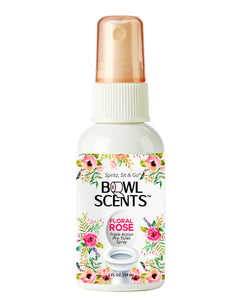 Bowl Scents Toilet Spray - Blocks Nasty Poop Smells in the Bathroom - easy to use just spritz, sit and go. Sprays in the bowl not the air - alcohol and aerosol free, refillable and Made in USA