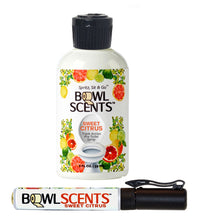 Load image into Gallery viewer, Bowl Scents Toilet spray for Home or Office. Prevents Nasty Poop smell, easy to use just spritz into the toilet water, it creates an odor blocking layer that traps stinky poop smells in the bowl.