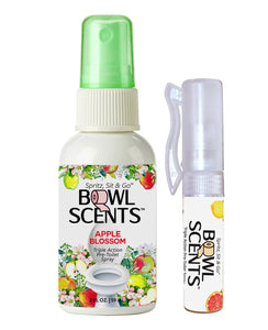 Bowl Scents Apple Blossom - Pre Poop Toilet Spray Traps Nasty Odor in the Bowl