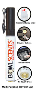 Bowl Scents Citrus - Pre-poop spray with No Touch Tool base to reduce finger contact on surfaces